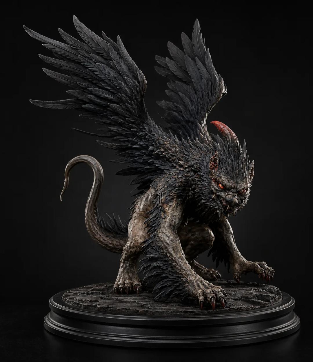 Winged creature design preview