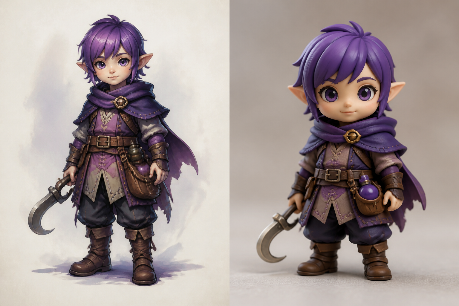 Original artwork transformed into a Souven character